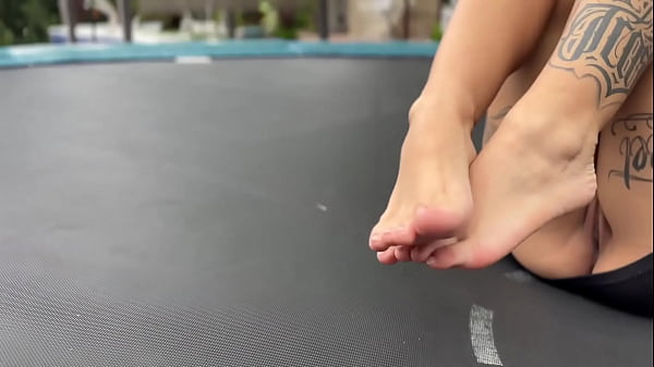Public blowjob and footjob!