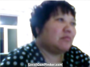 Chinese granny with huge tits