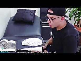 Tattoo ends with cum on the face and multisquirttLFQEv