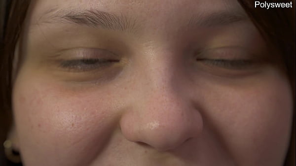 Blowjob, super close-up, cum in mouth