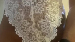 Desperately humping table corner and riding dildo until I cum
