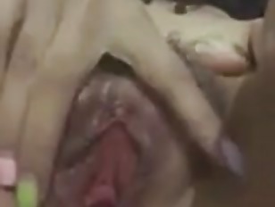 Chinese girl rubbing pussy