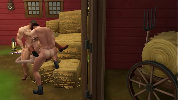 Hunky Sims 4 – Hot threesome fuck country style (blowjob, pussy fuck, and cumshot)