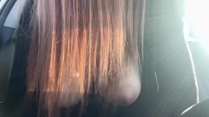 Italian Big Tits Milf Showing her Big Horny Boobs For the camera Hard big nipples close up