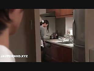 Japanese busty  sex with son friend