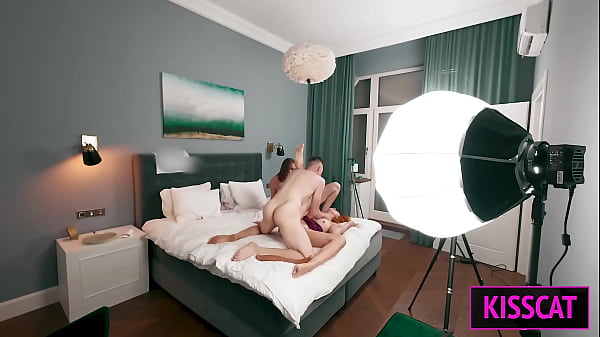 S6E1 BTS Pt2: Cherry Candle in Swinger 3some with Kisscat & Mr.cat — FFM Fuck!