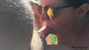 Sucking Dick Outside – A Missy and George Blowjob