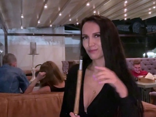 Two Girls, One Lush Public Orgasm Control