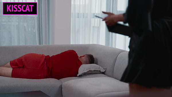 Why Step Mom Masturbates with Step Son to Porn on Couch — Forbidden Fuck Follows?