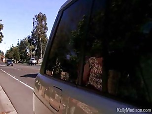 Backseat Lesbian Sex With Audrey Bitoni and Kelly Madison