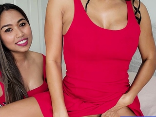 Lesbian Thai MILF girlfriends oral sex