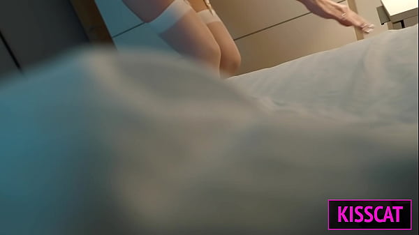 POV: Kisscat Wakes You for Playful Blowjob, Cowgirl Ride & Double Cum: Facial Creampie!