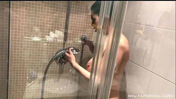 Things get hot in the shower with busty MILF Kira Queen