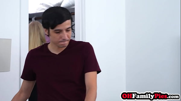 Stepbrother is moving but in tiny teen stepsisters Demi Hawks tight pussy